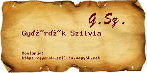 Györök Szilvia névjegykártya